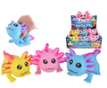 KTL Giant Axolotl 16cm Wibbly Wobbly Squishy assortment packaging and colours