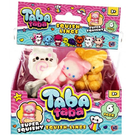 Squish-Lings 6-pack Taba Squishies package
