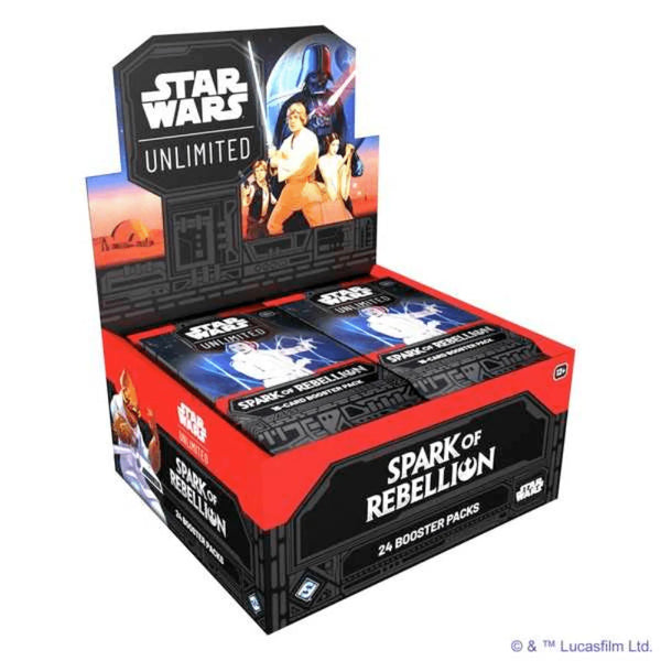 Star Wars: Unlimited Spark of Rebellion Booster Display
