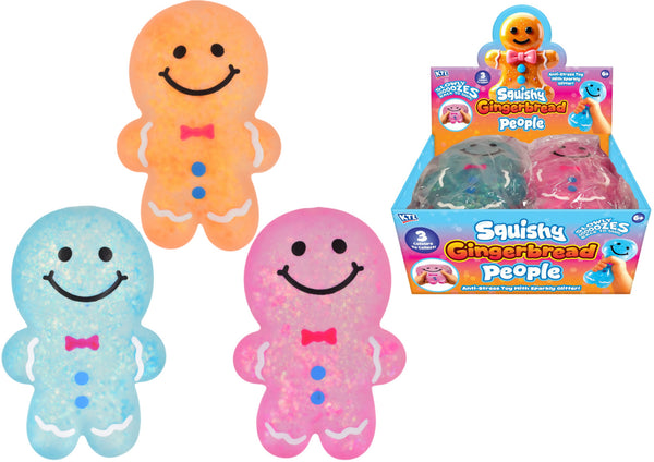 Large Squishy Gingerbread People (3 Asst) - Dbx
