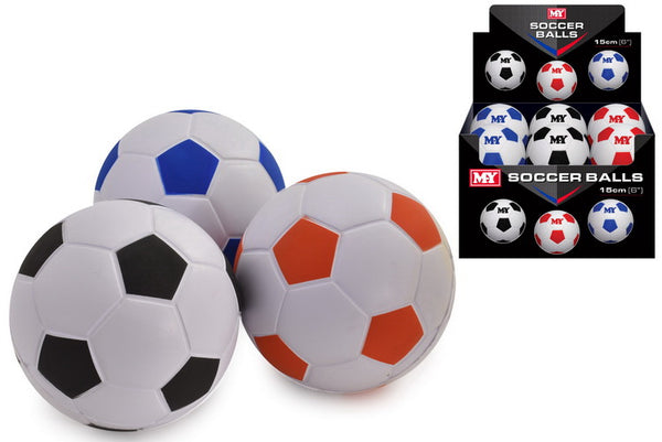 6" Pu Footballs In Display Box M.Y (3 Assorted)