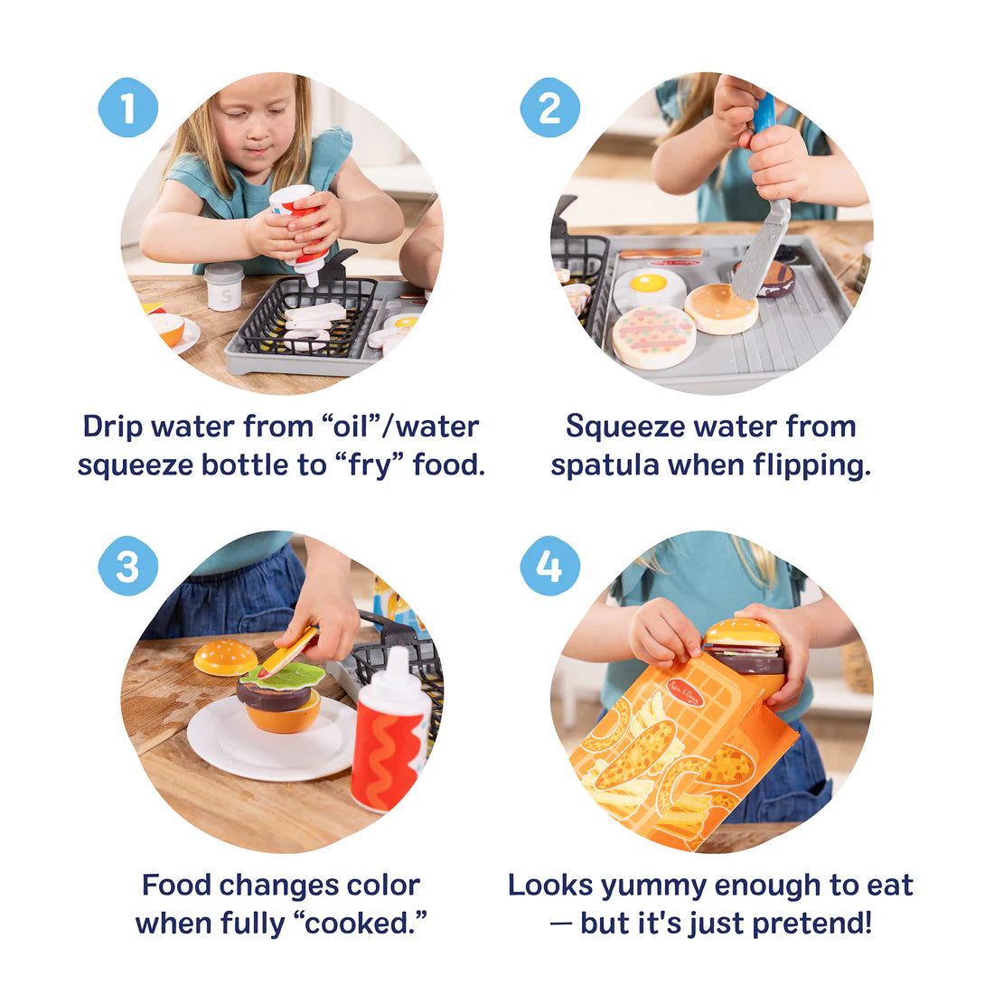 Melissa & Doug: Flip Fry Grill Play Set
