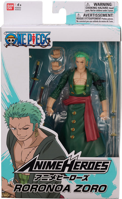 One Piece Anime Heroes: Roronoa Zoro Figure 17Cm