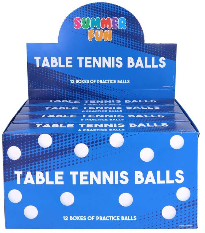 Table Tennis Balls 4 cm - 6 Pack