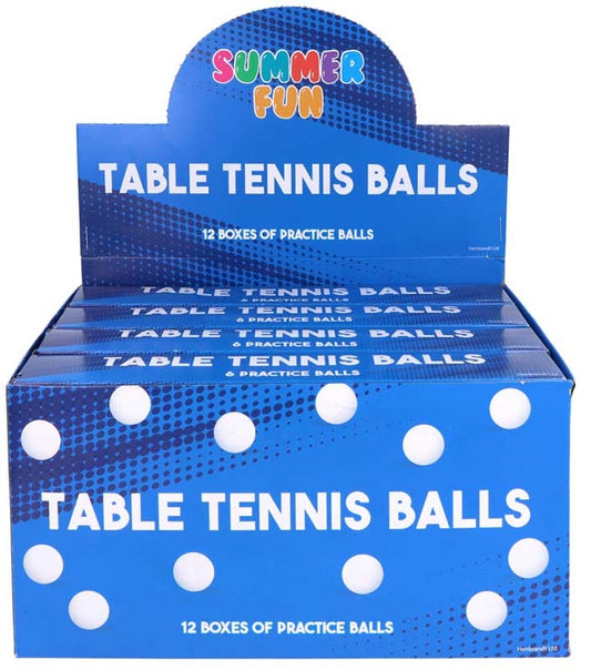 Table Tennis Balls 4 cm - 6 Pack