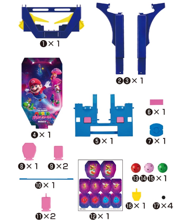 Epoch Battle Pinball Galaxy contents