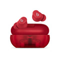 Beats Solo Buds transparent red true wireless earbuds with case