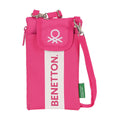 Benetton raspberry mobile phone wallet front