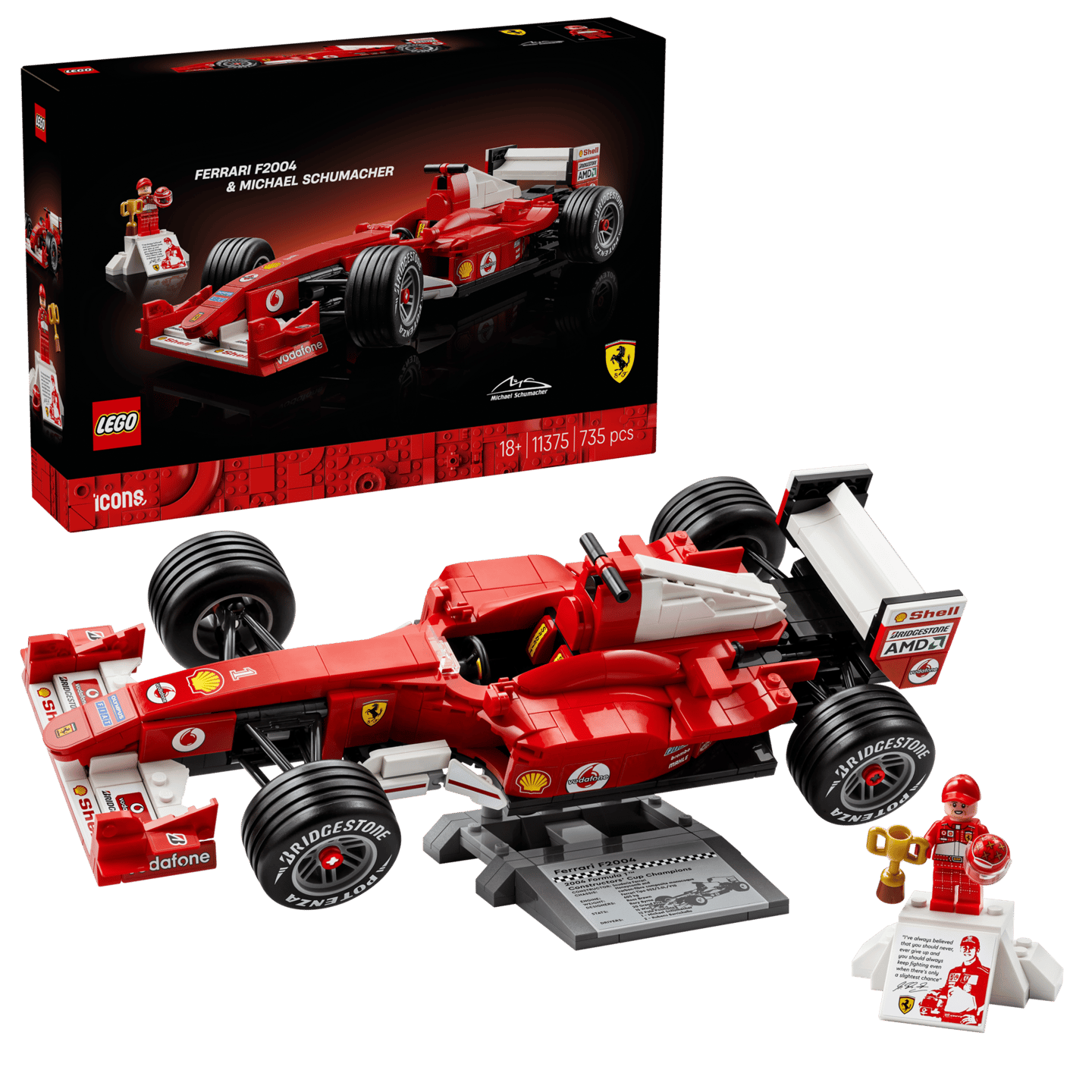 LEGO® | Icons: Ferrari F2004 & Michael Schumacher (11375)