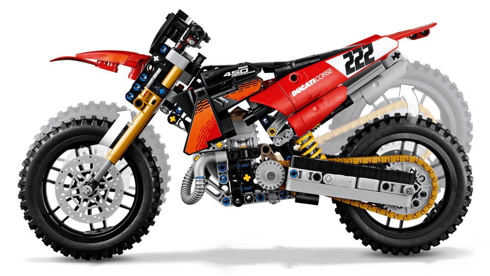 LEGO® | Technic: Ducati Desmo450 MX Factory Motorcycle (42238)