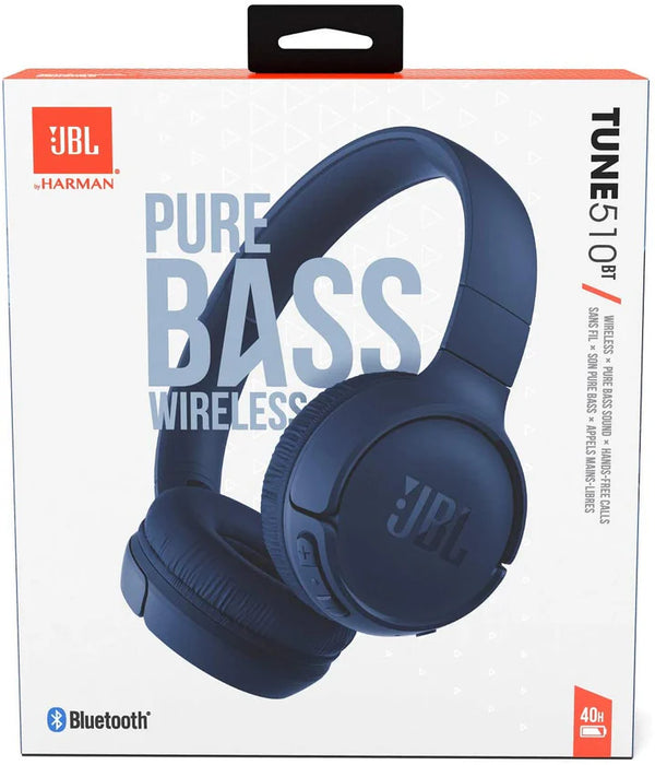 JBL Tune T510BT Blue Bluetooth Headphones