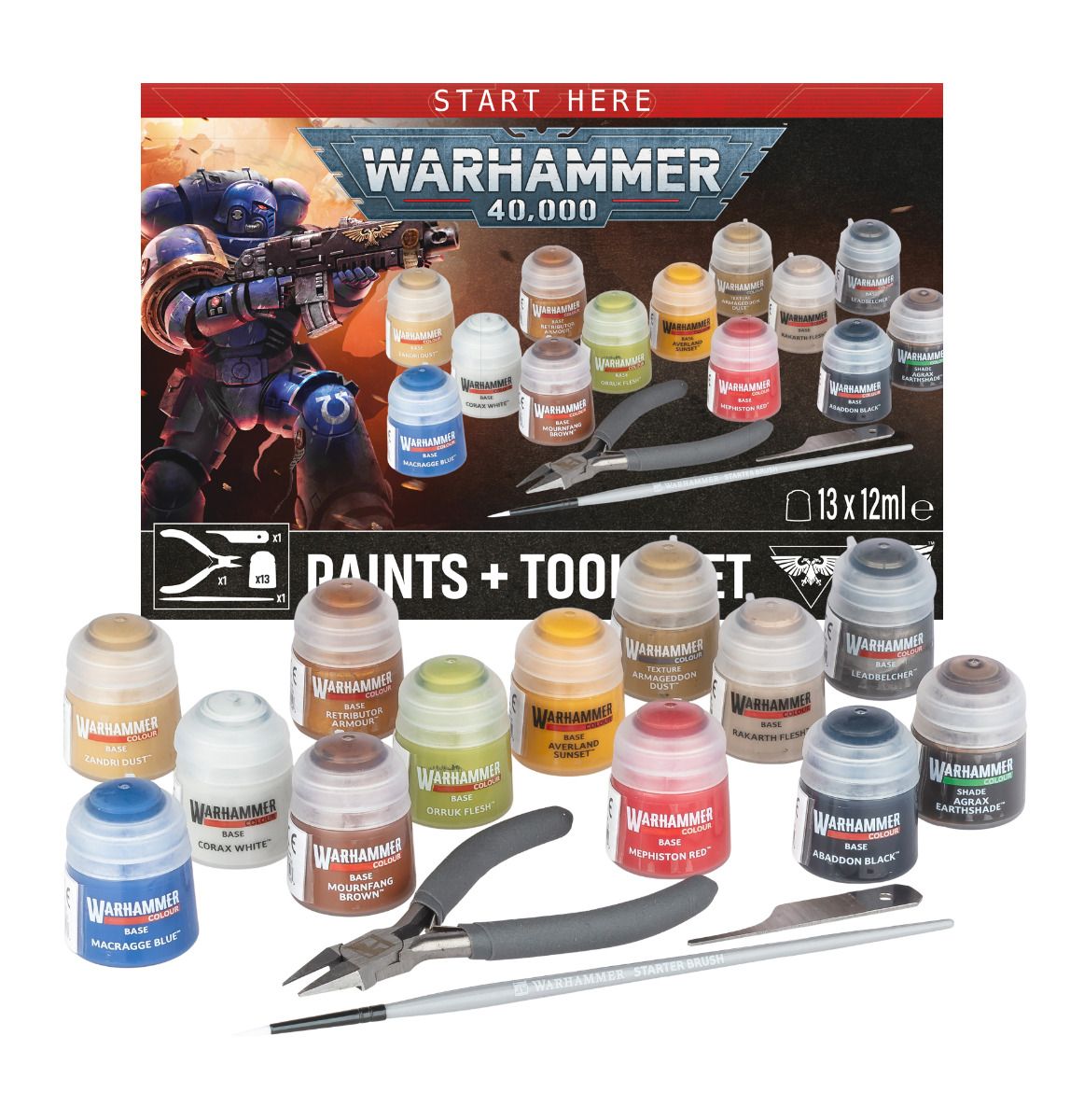 Warhammer 40,000: Paints & Tools Set