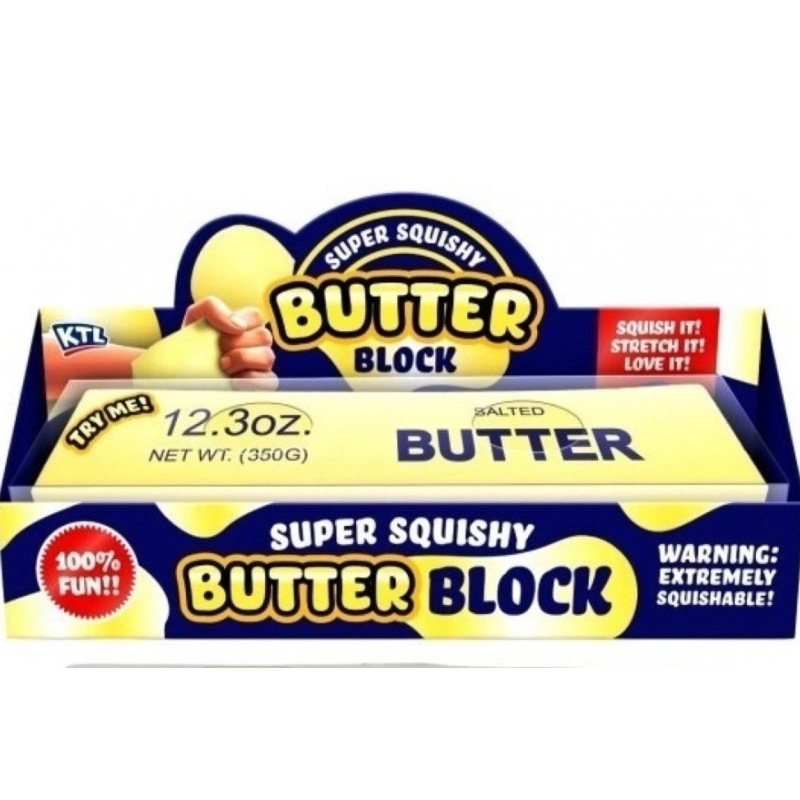Butter Block 21cm Giant Squishy in Box