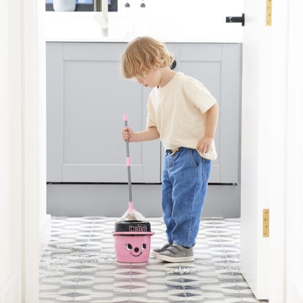 Casdon Hetty mop and bucket in use