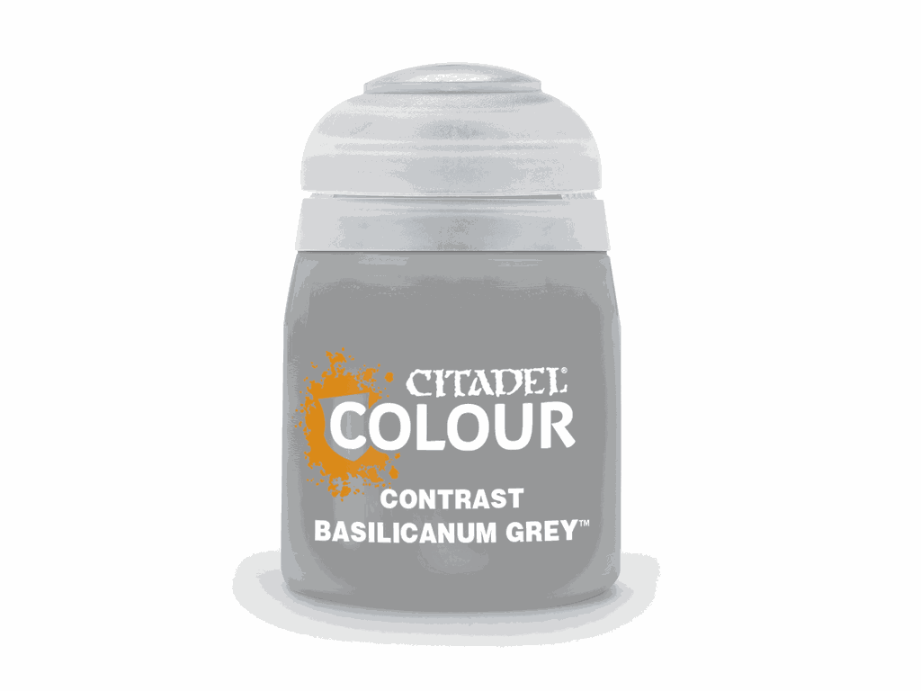 Citadel Contrast Basilicanum Grey paint pot