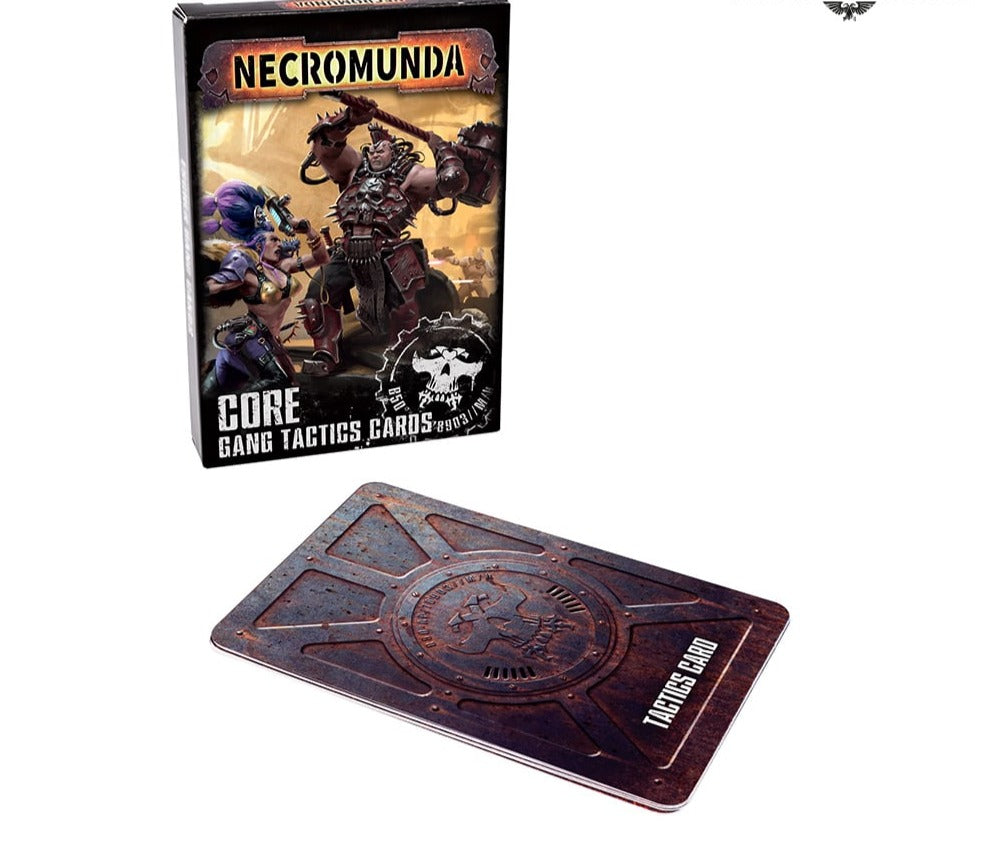 Necromunda Core Gang Tactics Cards box and card