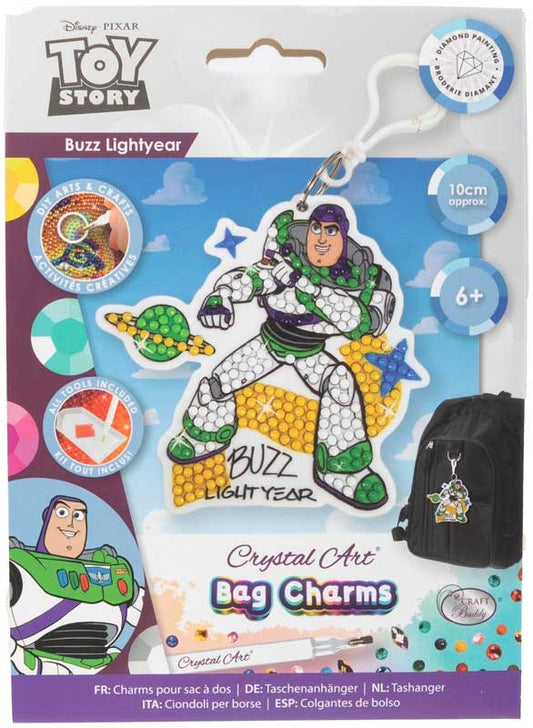 Craft Buddy | Disney Toy Story: Buzz Lightyear Crystal Art Bag Charm