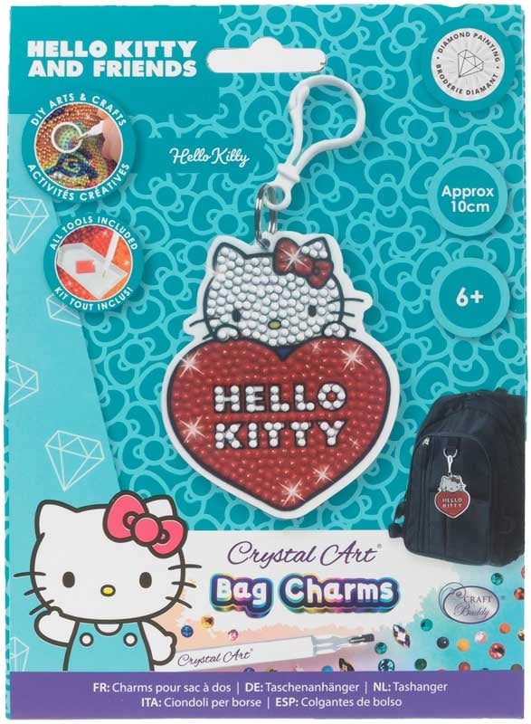 Craft Buddy | Sanrio: Hello Kitty Crystal Art Bag Charm