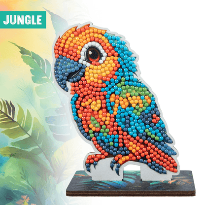 Craft Buddy Parrot Crystal Art Wildlife Buddy finished figure
