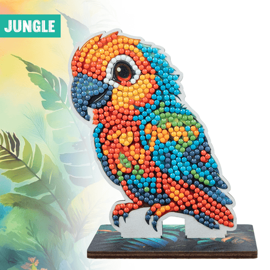 Craft Buddy Parrot Crystal Art Wildlife Buddy finished figure