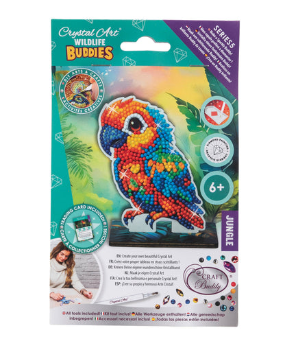 Craft Buddy Parrot Crystal Art Wildlife Buddy pack