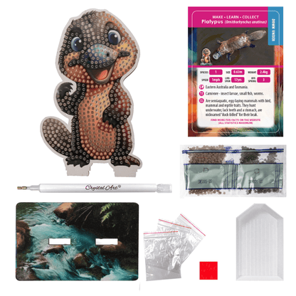 Craft Buddy Platypus Crystal Art Buddy kit contents
