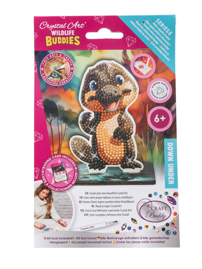 Craft Buddy Platypus Crystal Art Wildlife Buddy pack