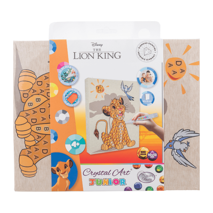 Craft Buddy Simba Disney Crystal Art Junior close up