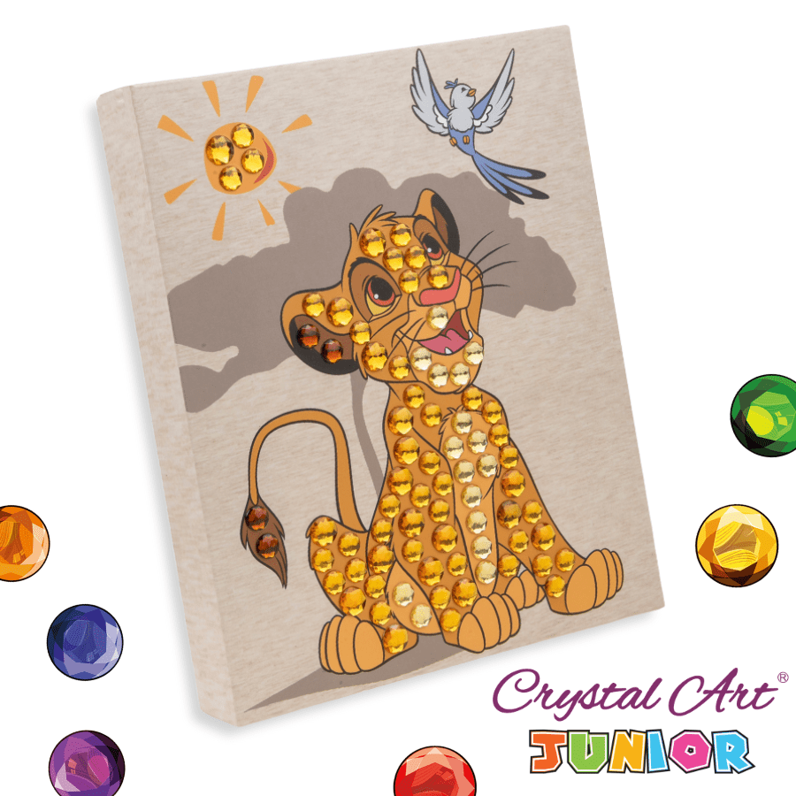 Craft Buddy Simba Disney Crystal Art Junior Kit finished design