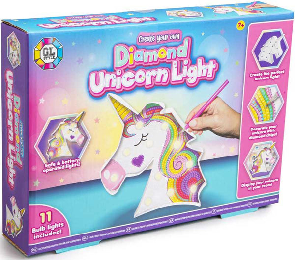 Diamond Decoration Light Up Unicorn