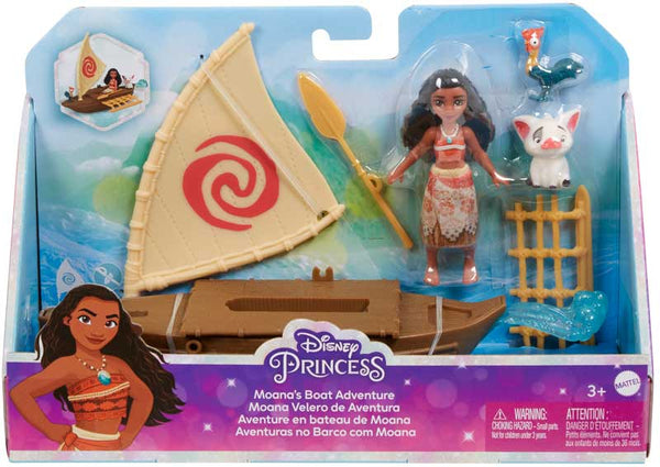 Disney Princess Small Doll Moana & Boat