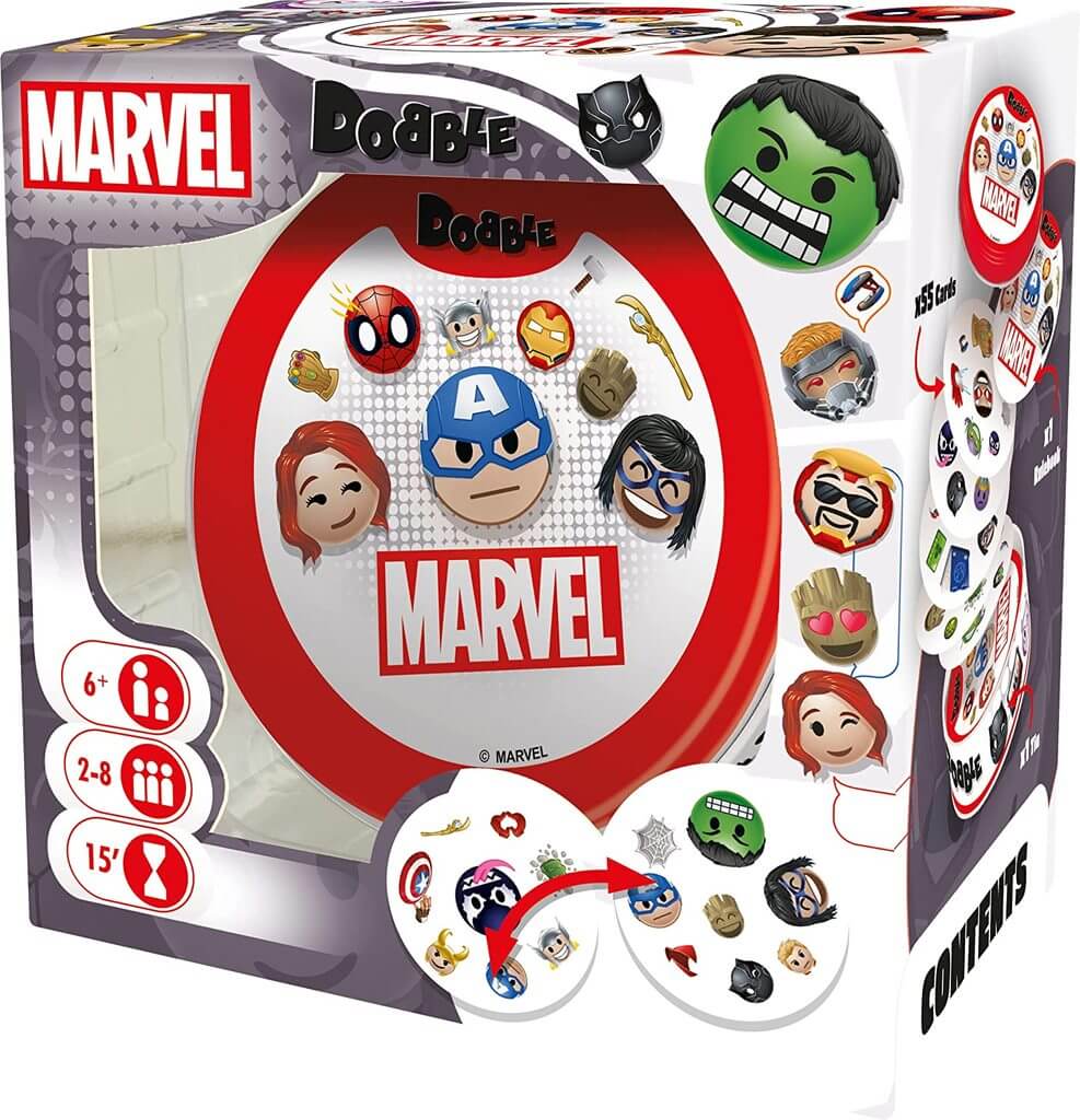 Dobble Marvel Emoji card game