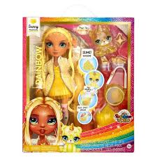 Rainbow High Fashion Doll with Slime & Pet -Sunny Madison (Yellow)