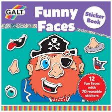 FUNNY FACES STICKER BOOK