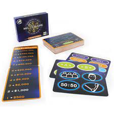 WHO WANTS TO BE MILLIONAIRE CARD GAME