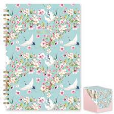 PINK BLOSSOM A4 TWIN WIRE NOTEBOOK