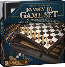 FAMILY 10 GAME SET (BOARD GAME)