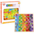 WOODEN SNAKES & LADDERS / CHESS