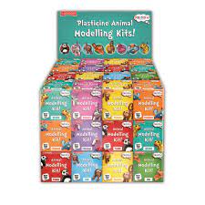 PLASTICINE ANIMAL MODELLING KITS (DISPLAY OF 48)