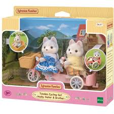 Sylvanian Families - Tandem Cycling Set Husky Sister N Brother