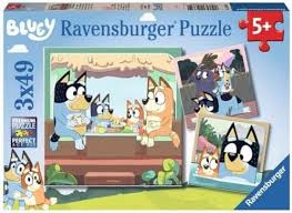 Ravensburger | Bluey 3x 49 Piece Jigsaw Puzzle