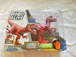 Robo Alive Rampaging Raptor Assorted (Red or Green)