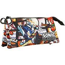 SONIC THE HEDGEHOG VINTAGE TRIPLE PENCIL CASE