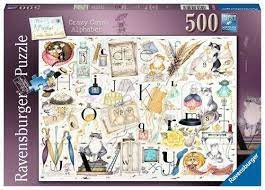 Ravensburger Crazy Cats Alphabet 500 Piece Jigsaw Puzzle