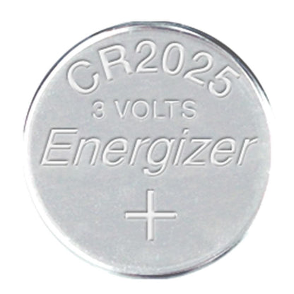Energizer CR2025 3V lithium coin battery close-up