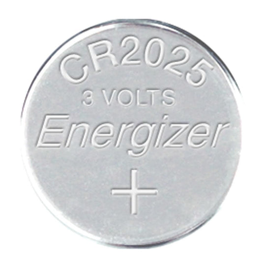 Energizer CR2025 3V lithium coin battery close-up