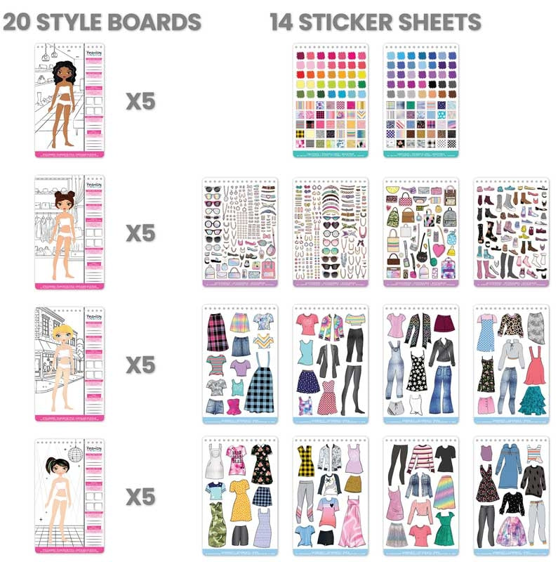 Fashion Angels: Compact Fashion Sticker Stylist PDQ