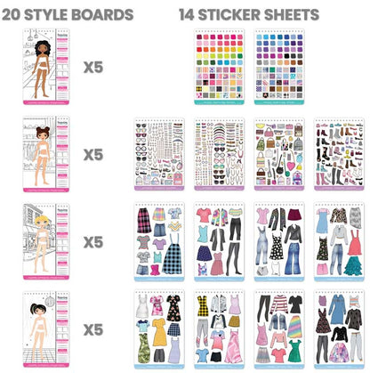 Fashion Angels: Compact Fashion Sticker Stylist PDQ