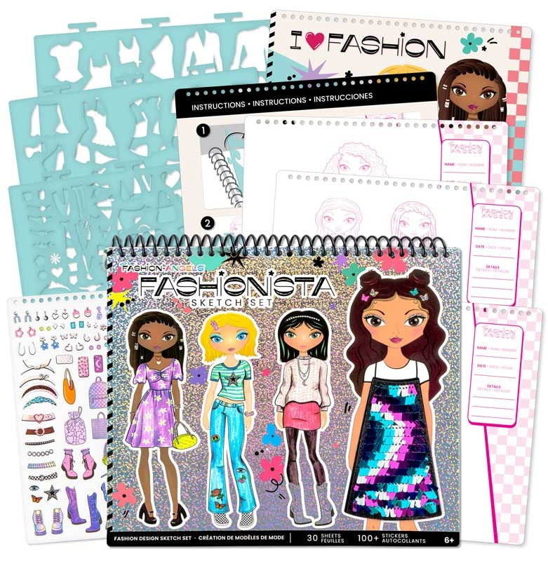 Fashion Angels: Fashionista Sketch Portfolio