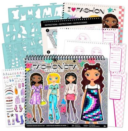 Fashion Angels: Fashionista Sketch Portfolio